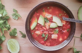 Paleo Spicy Shrimp and Chorizo Soup