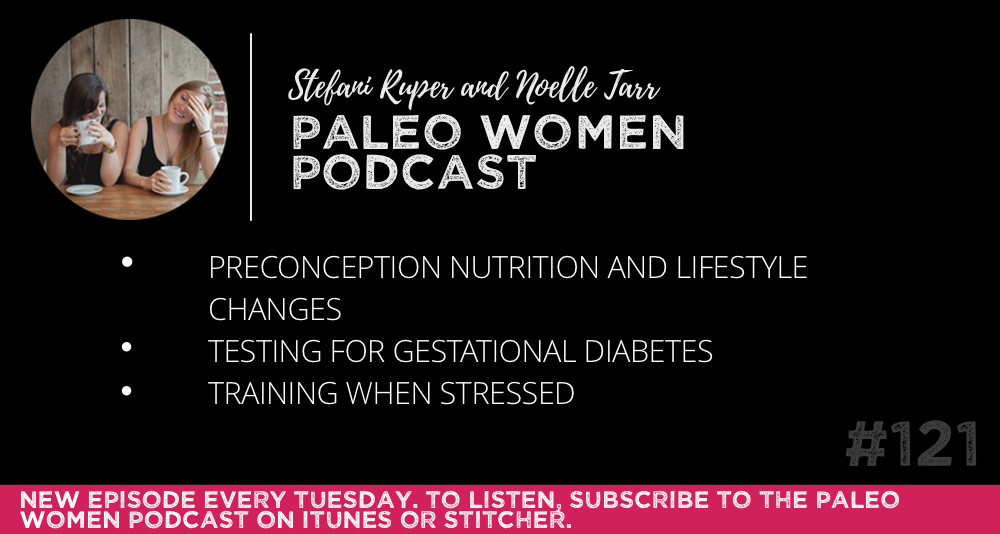 #121: Preconception Nutrition and Lifestyle Changes, Testing for Gestational Diabetes, & Training When Stressed